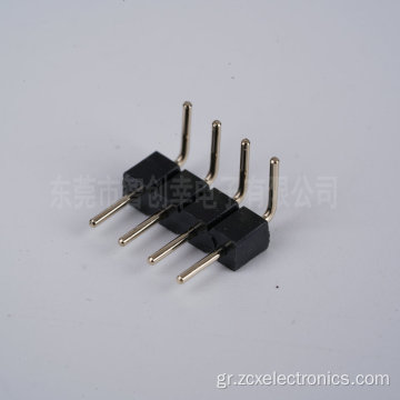 2.54 4P Black Gold Pin Pin Connector